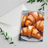 Verse croissants Bakkerij Schilderij Briefkaart