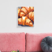 Verse croissants Schilderij Bakkerij Canvas Afdruk (Insitu (Woonkamer))