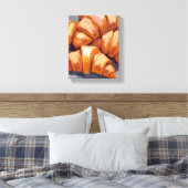 Verse croissants Schilderij Bakkerij Canvas Afdruk (Insitu (Slaapkamer))