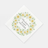 Verse Daisy Baby showers servetten (Hoek)