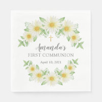 Verse Daisy Bloemen Eerste Communie servetten