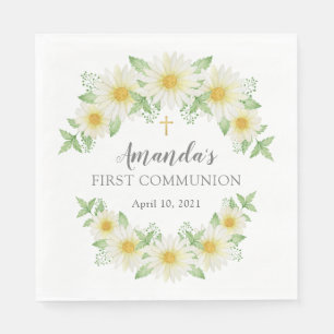 Verse Daisy Bloemen Eerste Communie servetten
