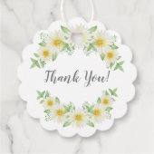 Verse Daisy Bloemen Eerste Heilige Communie Favor Bedankjes Labels (Achterkant)