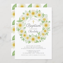 Verse Daisy Bloemen Meisjes Doop Uitnodiging