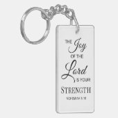 Verse De vreugde van de Heer is jouw kracht Sleutelhanger (Voorkant Links)