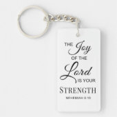 Verse De vreugde van de Heer is jouw kracht Sleutelhanger (Voorkant)
