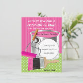 Verse deklaag van verf, aankondiging (Staand voorkant)