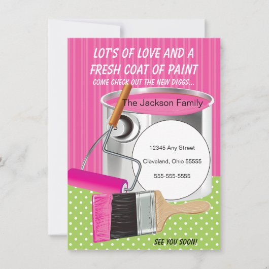 Verse deklaag van verf, aankondiging (Voorkant)