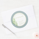 Verse dille kruid - zelfgemaakte bakcadeau voedsel ronde sticker (Envelop)