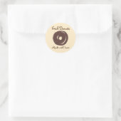Verse donuts gemaakt met liefdesgebluste donuts ronde sticker (Tas)