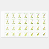 Verse drank Sticker met citroen - Aangepaste tekst (Vel)