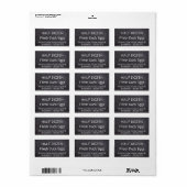 VERSE EENDENEIEREN in wit op zwart krijtbord Label (Full Sheet)