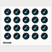Verse Eendeneieren Moderne Zakelijke Ronde Sticker (Vel)