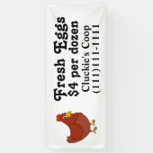 Verse eierbanner spandoek (Verticaal)