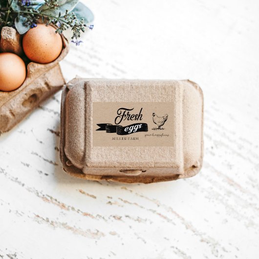 Verse eieren -  ⎢ Eiwitkartonetiket Etiket