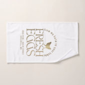 Verse eieren Gouden Kip Kip Markt Handdoek (Handdoek)
