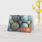 Verse eieren kaart (Gele Bloem)