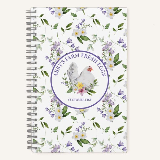 Verse Eieren Kip Bloemstuk Notitieboek (Voorkant)