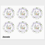 Verse Eieren Kip Bloemstuk Ronde Sticker (Vel)