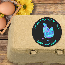 Verse Eieren Modern Bedrijf Ronde Sticker