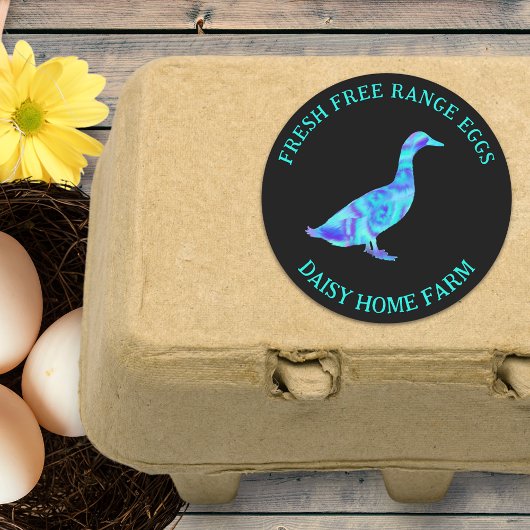 Verse eieren Modern Business Ronde Sticker