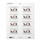 Verse Eieren | Monogram Eierdoos Etiket (Full Sheet)
