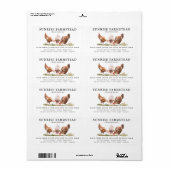 Verse Eieren | Monogram Eierdoos Etiket (Full Sheet)
