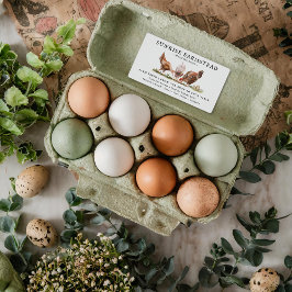 Verse Eieren | Monogram Eierdoos Etiket
