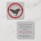 Verse eieren op eidoos grijs Visitekaartje (Voorkant / Achterkant)