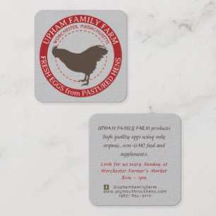 Verse eieren op eidoos grijs Visitekaartje