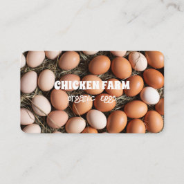 Verse eieren Organic Bio Eggs Chicken Hen Boerderi Visitekaartje