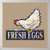 verse eieren poster (Voorkant)