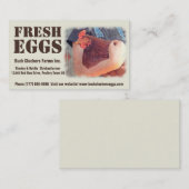 verse eieren - rode kippen visitekaartje (Voorkant / Achterkant)