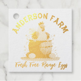 Verse Eieren Schattigee Hen Basket Monogram Ei Bedankjes Labels