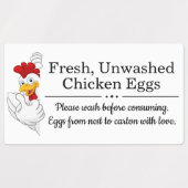 Verse Eieren uit de Boerderij | Monogram Eierdoos Labels (Design 1)