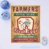 Verse Eieren van de Boerenmarkt Flyer (Enkel)