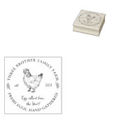 Verse Eieren van het Familiebedrijf Boerderij Rubberstempel (Gestempeld)