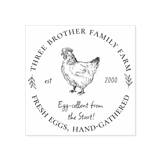 Verse Eieren van het Familiebedrijf Boerderij Rubberstempel (Afrduk)