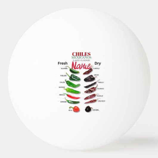 Verse en droge chili's van Thunder_Cove Pingpongbal (Voorkant)