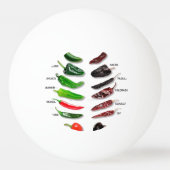 Verse en droge chili's van Thunder_Cove Pingpongbal (Achterkant)