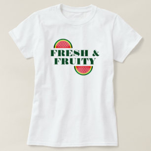 Verse en fruitige watermeloensluiting schattige zo t-shirt