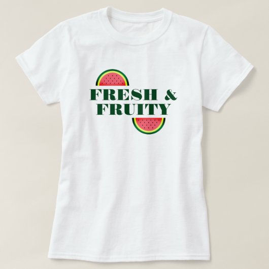Verse en fruitige watermeloensluiting schattige zo t-shirt (Design voorkant)