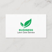 Verse en minimalistische gazonverzorging  visitekaartje (Achterkant)