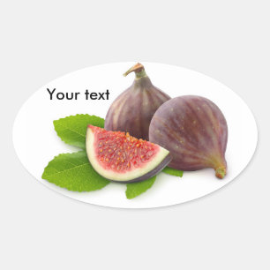 Verse fig. ovale sticker