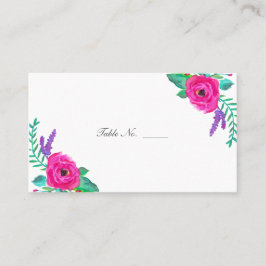 Verse Florals Gastentafel Escort Kaarten Plaatskaartje