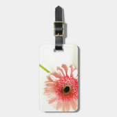 Verse foto van roze Gerbera-margriet Bagagelabel (Voorkant verticaal)