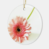 Verse foto van roze Gerbera-margriet Keramisch Ornament (Links)