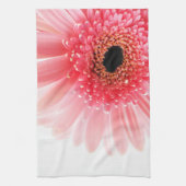 Verse foto van roze Gerbera-margriet Theedoek (Verticaal)