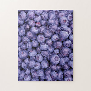 Verse Fotografie Van Blauwe Bosbessen Legpuzzel