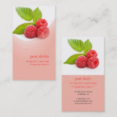 verse framboos visitekaartje (Voorkant / Achterkant)